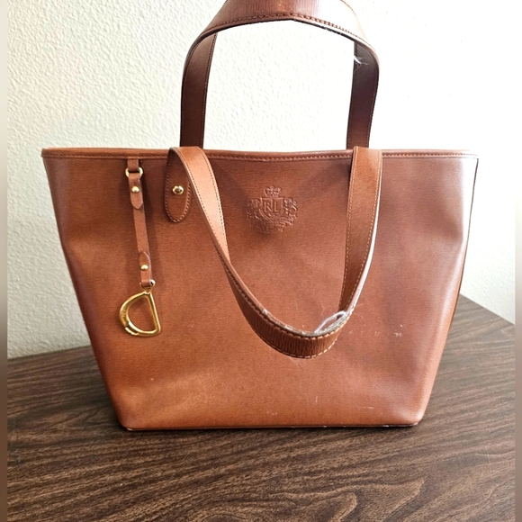 Lauren Ralph Lauren Handbags - Lauren Ralph Lauren Brown Faux-Leather Bag